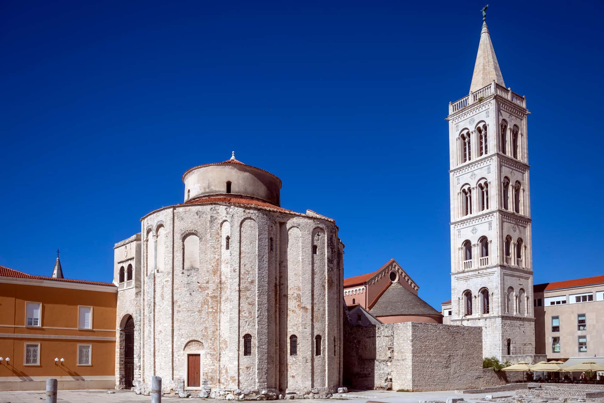 Roman Ruins Old Town Guided Walking Tour & Sea in Europe tour packages from Delhi