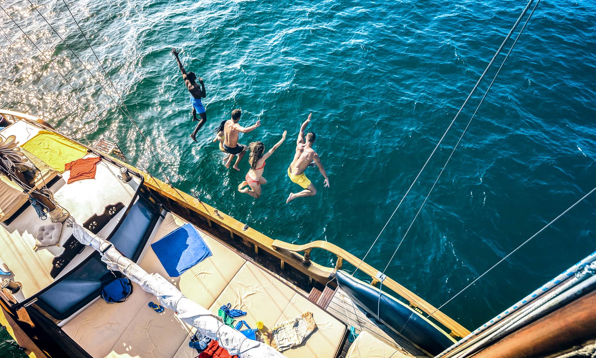 Jump Off A Yacht Into The Adriatic in Europe tour packages from Delhi